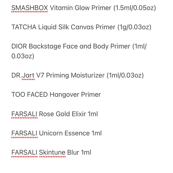 Prep + Prime Sample Set! Box not Included* - Picture 10 of 10